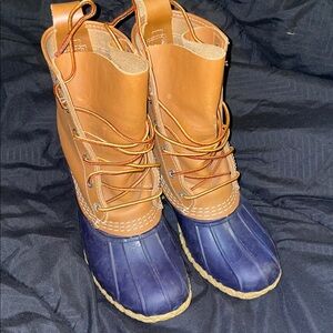 L.L. Bean Women's Brown and Navy Winter Boots